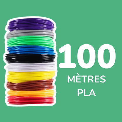 Recharge 100 mètres de filaments PLA multicolores pour stylo 3D