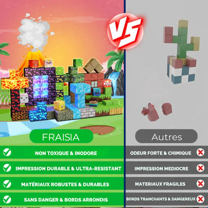 Comparatif : blocs magnétiques Fraisia face aux autres blocs