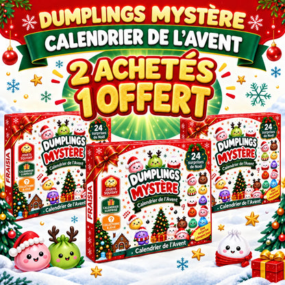 Calendrier de l'Avent Squishy Dumplings — 2 achetés 1 offert