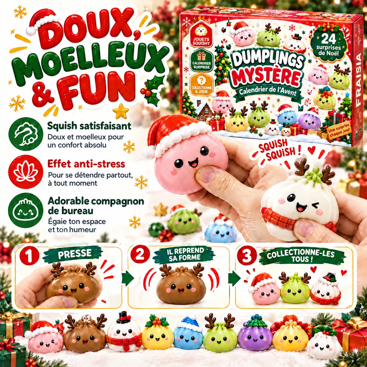 Squishies doux et moelleux, effet anti-stress