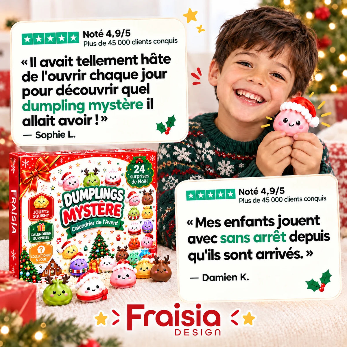 Avis clients sur le calendrier de l'Avent squishy