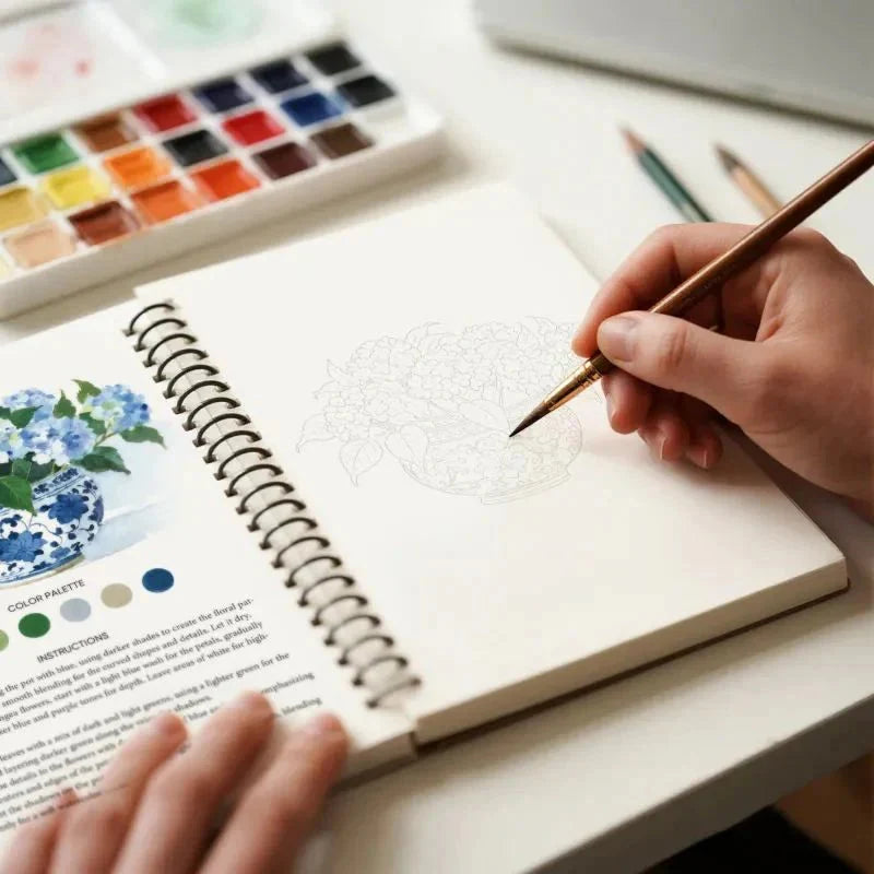 Peindre une illustration florale sans expérience