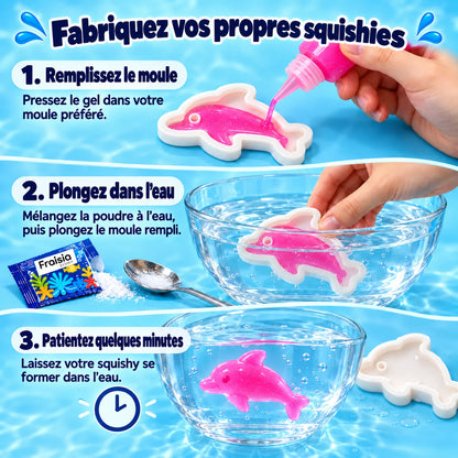Fabriquez vos propres squishies en 3 étapes : remplir, plonger, patienter
