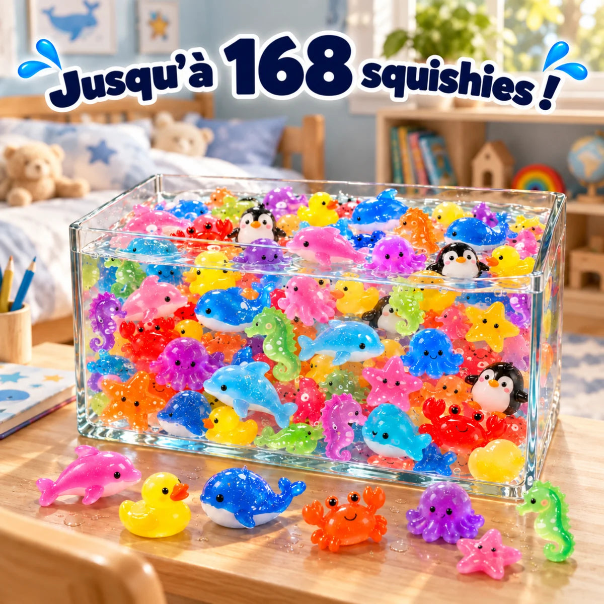 Jusqu'à 168 squishies à fabriquer