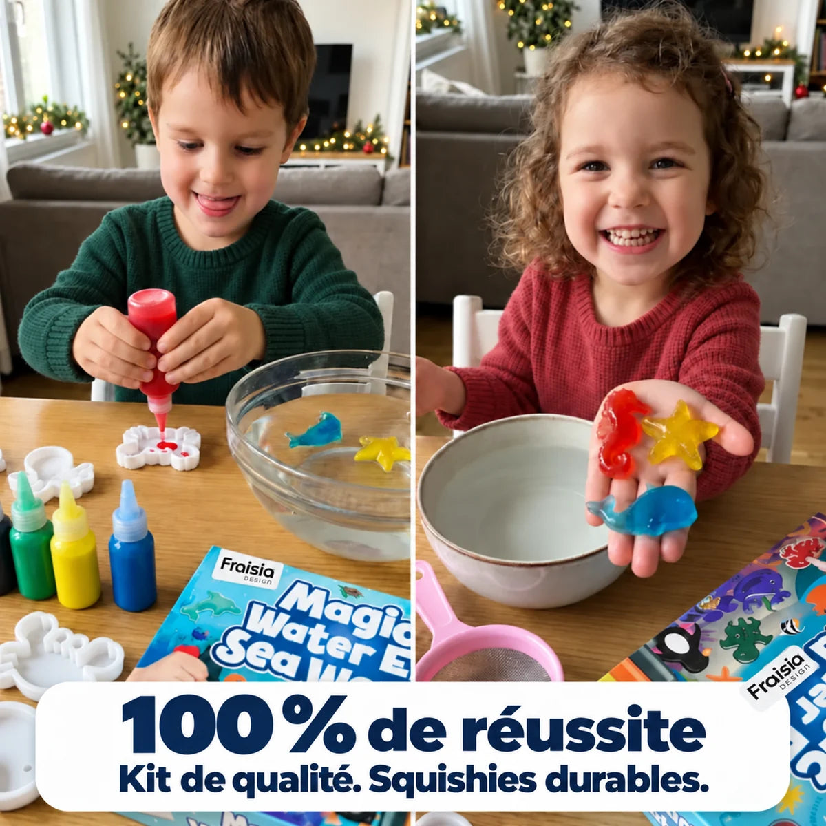 100 % de réussite : kit de qualité, squishies durables