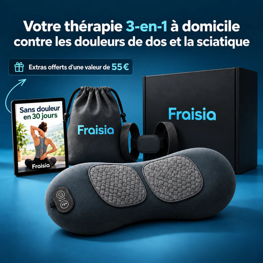 Coussin lombaire 3-en-1 Fraisia, thérapie à domicile