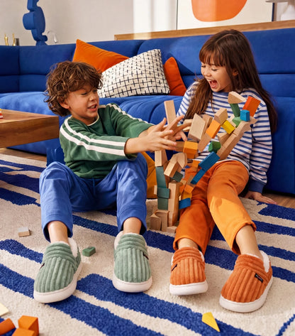Pantoufles Nuage Enfant — Vert