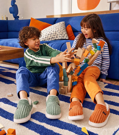 Pantoufles Nuage Enfant — Orange