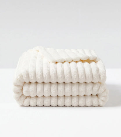 Plaid polaire Nuage — Blanc