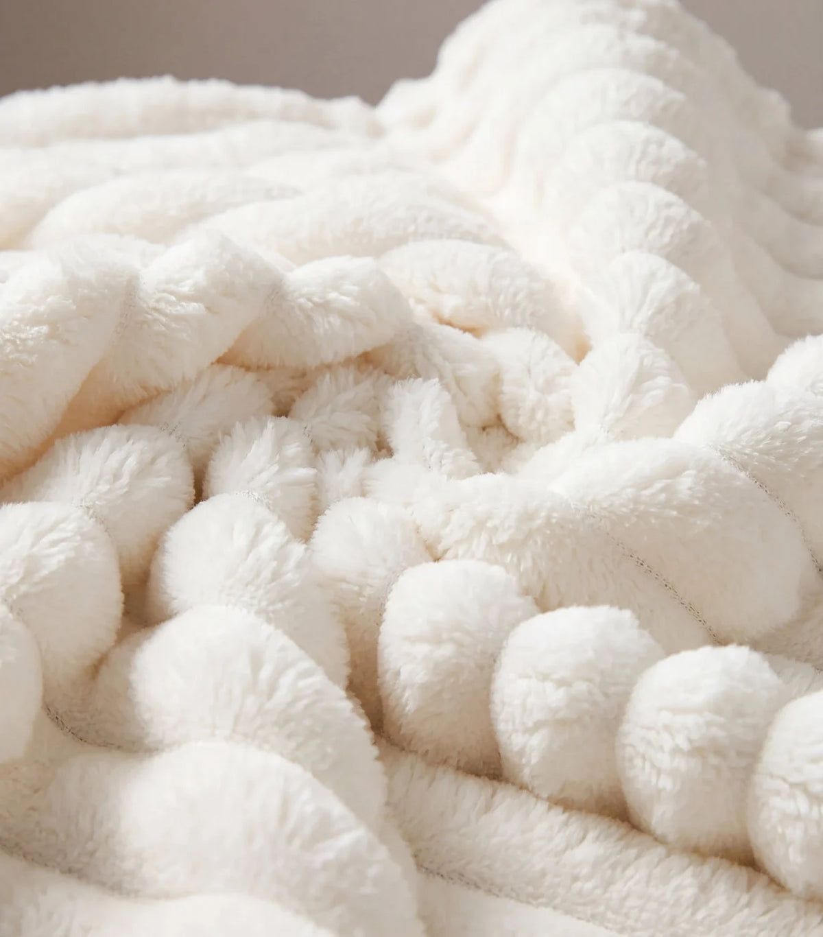 Plaid polaire Nuage — Blanc