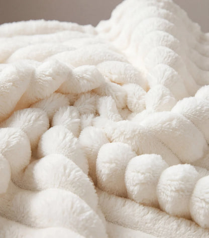 Plaid polaire Nuage — Blanc