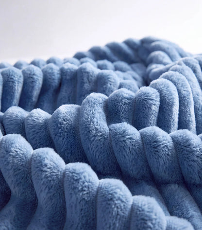 Plaid polaire Nuage — Bleu