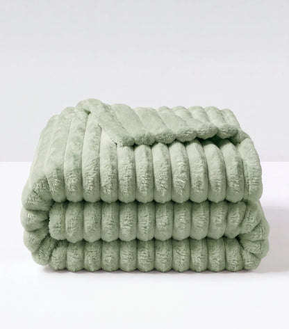 Plaid polaire Nuage — Vert
