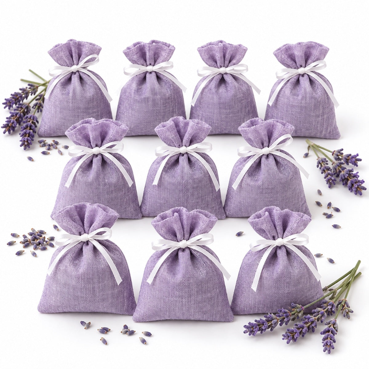 Lot de 10 sachets lavande anti-mites