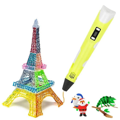 Stylo 3D Créatif jaune