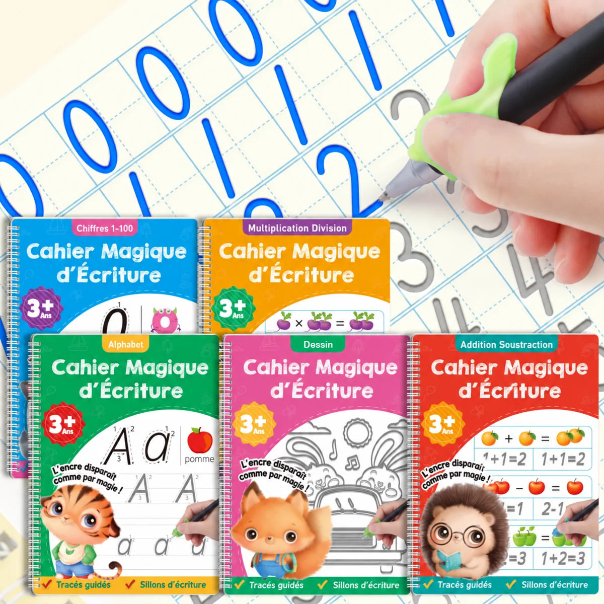 Cahiers d'écriture magiques offerts